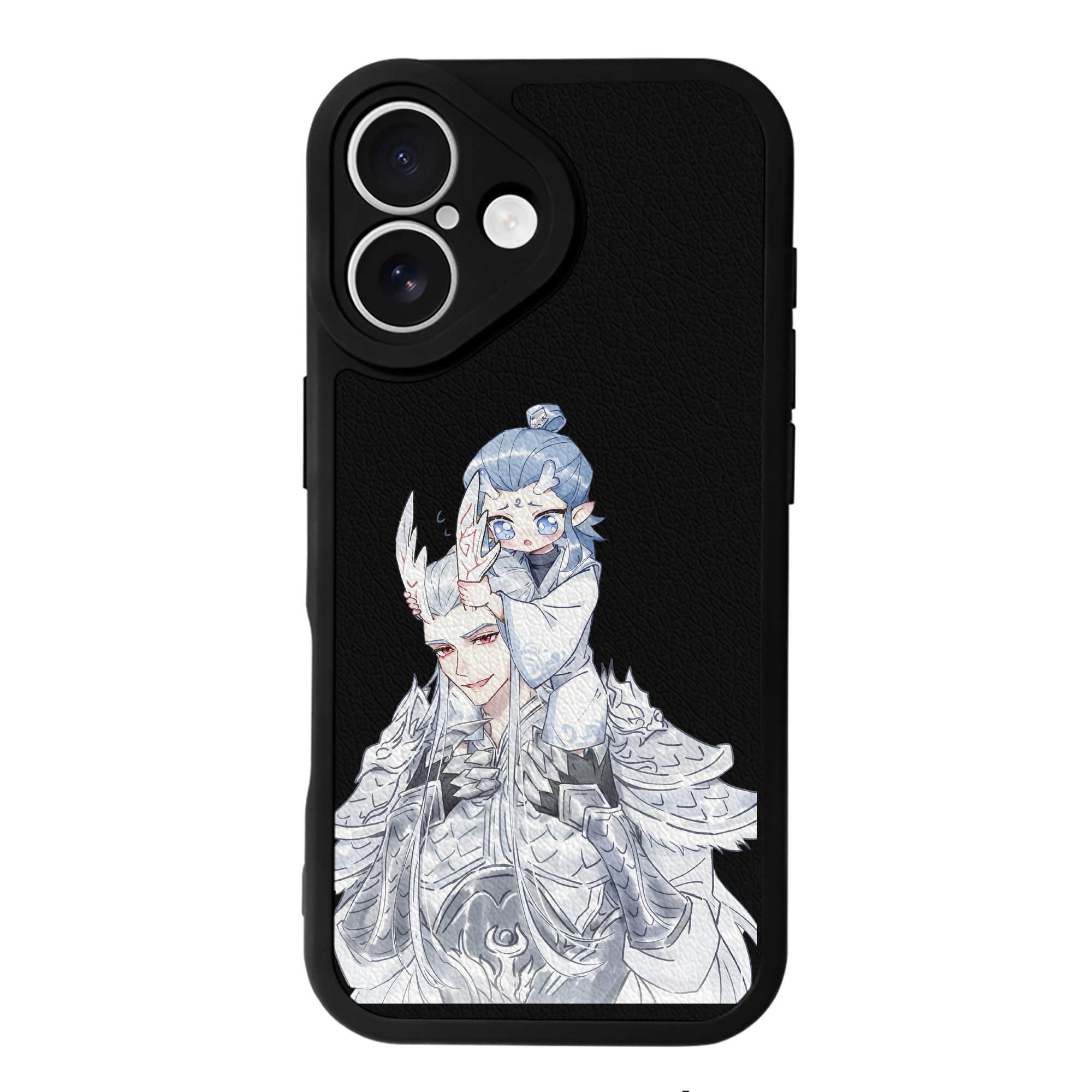 （画像用） Ne Zha 2 ナタ 魔童の大暴れ 【iPhone 16シリーズ対応】シリコンスマホケース（レザー調） 材質：シリコン